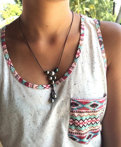 Collier femme perles - , de