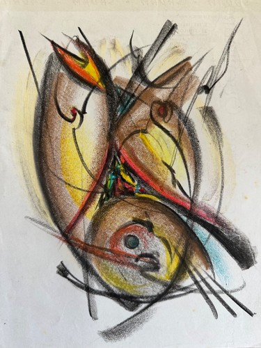 Ancien dessin abstrait - dessin,