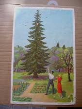 Affiche Scolaire Rossignol - POUCET et son AMI - Franç. Garnier  N°1 - voir état