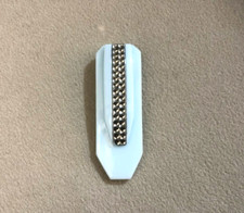 ancienne pince à foulard ART DECO en céramique bleu Bijoux collection 1930