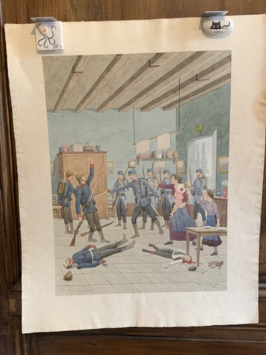 Aquarelle originale paul - originale,