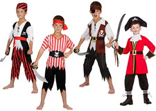 Pirate Garçon Déguisement de Caraïbes Déguisement Pirates Enfants Capitaine Jack