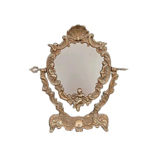 Miroir psyché bronze doré - miroir,