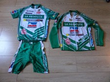Ensemble Cyclisme Vintage Equipe LA REDOUTE Veste + Maillot + Cuissard Taille S