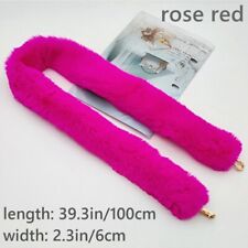 1X de Rechange Épaule Sac Bandoulière Poignée Ceinture Sangle Fausse Fourrure