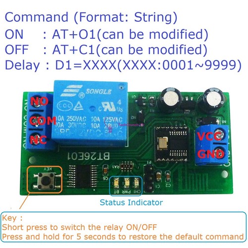 Commands dc12v channel - 6, 1