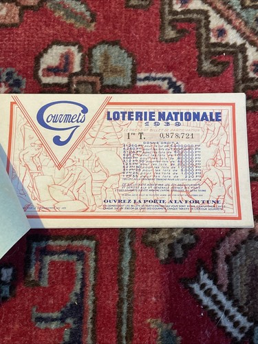 Carnet billets loterie - 9, de