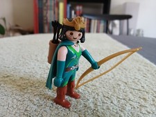 Fantasy PLAYMOBIL LOTR - Femme elfe avec arc, carquois, flèches, cape, couronne