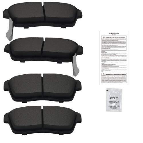 Kit plaquettes frein avant - plaquettes,