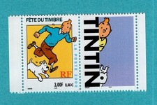 TIMBRE FRANCE NEUF N° 3303 ** TINTIN + Vignette neuf** MNH