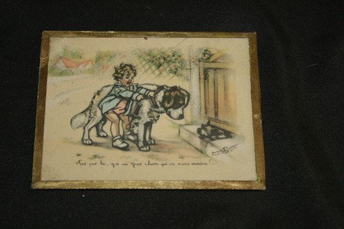 Gravure sous verre germaine - verre,