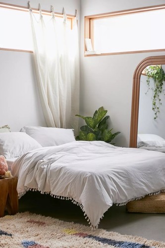 Délavé coton doux solide set - solide,