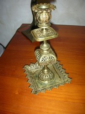 bougeoir en bronze doré style