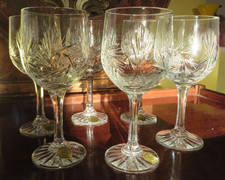 6 verres a eau neufs cristal