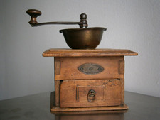 Moulin à café 19°s Coulaux Molsheim Bois Cuivre déco Cuisine Ancien