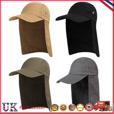 Chapeau de pêche unisexe casquette pare-soleil protection solaire avec cache rabat cou oreille *Z