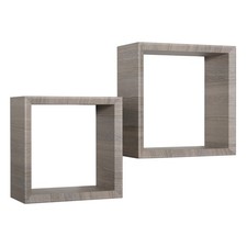 ÉTAGÈRES CARRÉES À MUR LOT