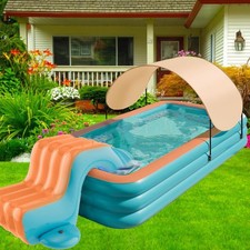 Toboggan aquatique gonflable pour piscine, patio, fête, aire de jeux