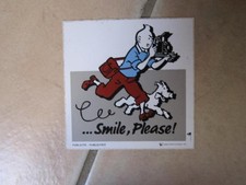 TINTIN AUTOCOLLANT SMILE