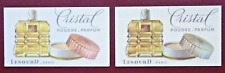 2 CARTES PARFUMÉES - LESOURD - CRISTAL - POUDRE PARFUM - DIFFÉRENTES -
