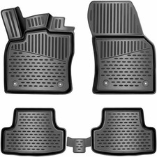 ELMASLINE 3D des Tapis de Caoutchouc Kit pour VW T-Roc 2017-2025 Sol Bord Haut