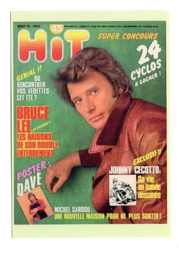 Johnny hallyday carte postale - hallyday,