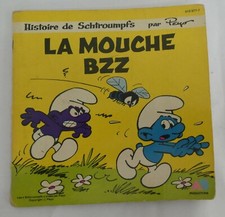 LIVRE BD DISQUE 45 T HISTOIRE DE SCHTROUMPFS “LA MOUCHE BZZ” DOROTHEE 1983