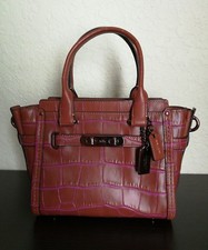 Coach Swagger 21 Exotic Croc