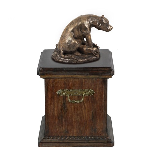 Staffy type urne en bois - 4,