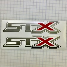 X2 : décalcomanie STX découpée Ford F-150 F-250 Super Duty camionnette chevet 2 couleurs