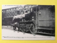 CPA Transport TRAIN LOCOMOTIVE à VAPEUR FRANCAISE de 1899 Railway Chemin de Fer