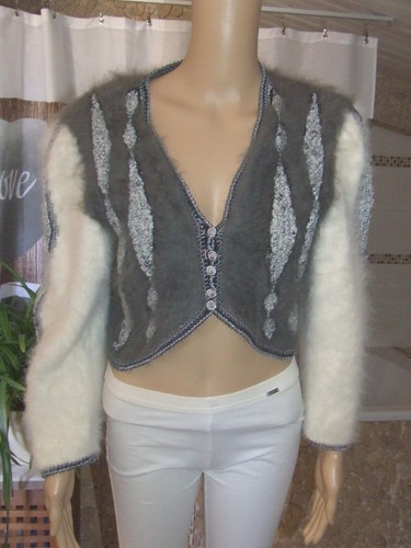 Splendide pull angora poilu - ,
