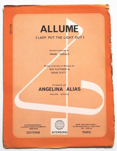 Partition vintage sheet music