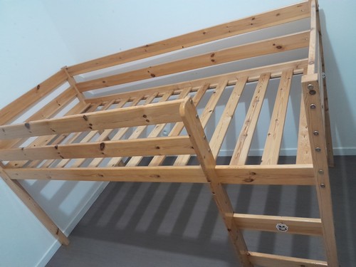 Lit hauteur bois - lit,