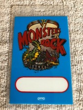 Van Halen Backstage Pass - Monsters of Rock Tour - Very Rare