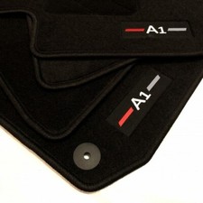 Tapis de Sol pour Audi A1 8X S1 S-LINE Logo Velours Voiture 2010-2018