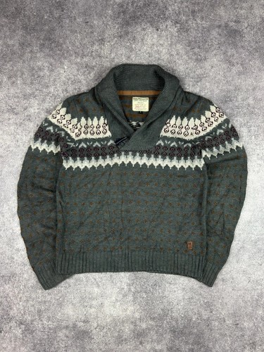 Pull col châle jacquard