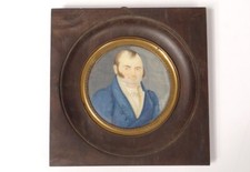 Miniature peinte portrait