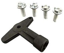 4 vis de jantes + clé antivol RENAULT Megane Clio Scénic Laguna Modus