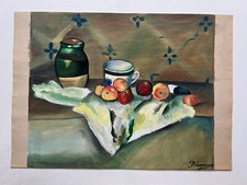 PAUL CEZANNE Dessin sur papier (fait main) signé et estampillé art ancien mixte