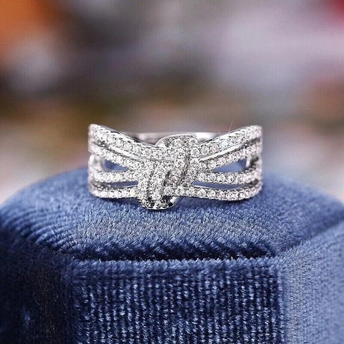 Bague alliance nœud - , en