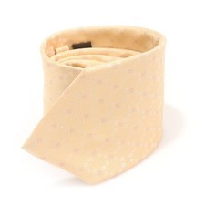 Celine Cravate en soie beige