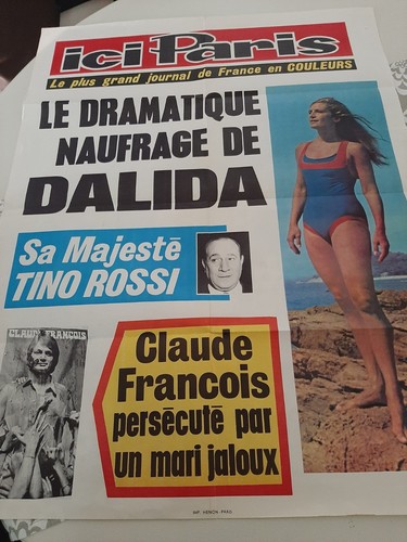 Dalida francois affiche ici - dalida/c.francois,