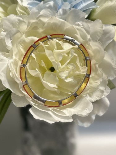 Vintage sterling yellow lucite - sterling,