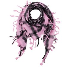 Kufiya rose noir Shemagh