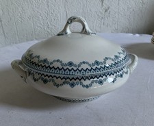 Petite Soupiere  Ancienne Ou Legumier Faience De Sarreguemines  modele Arras Tbe