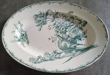 Ancien beau plat faïence - beau,