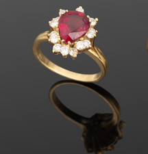Bague ancienne en or jaune 18K