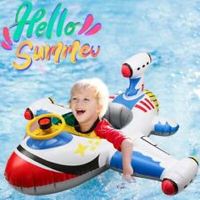 Bouée Avion Gonflable flotteur enfant piscine mer jeux d'eau Jouet Été Plein Air
