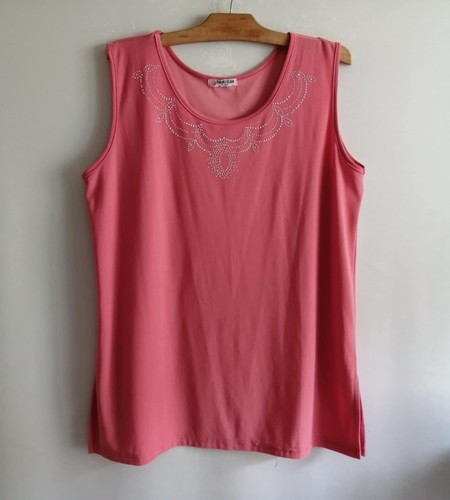 Shirt rose coton élasthanne - t-shirt,